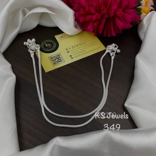Silver Tone Paayal