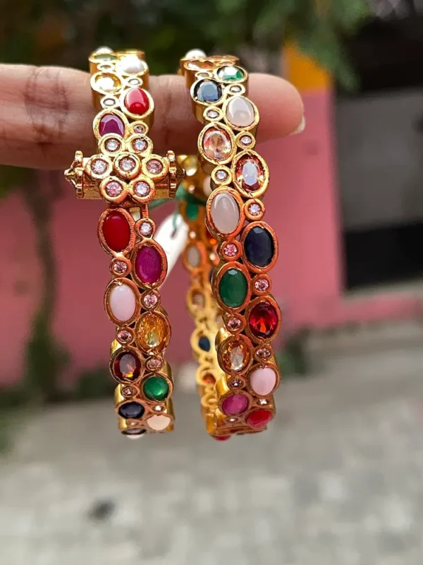 Navarathna Openable Bangle