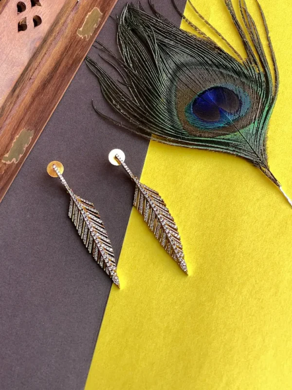 Feathers Statement Earrings