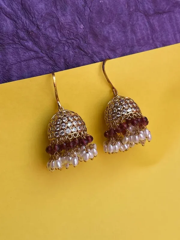 AD Stone Crystal Hook Jumkha