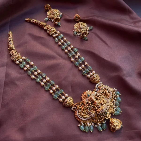 Premium Pumpkin Beads Nagas Haaram