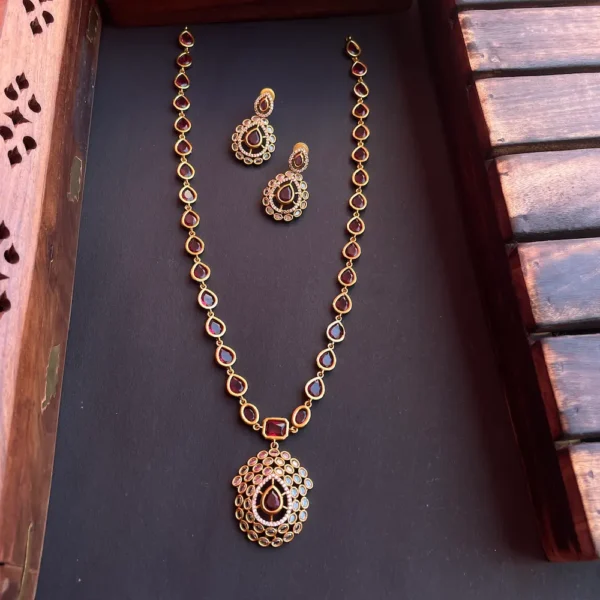 Polki Stones Haaram (Actress Jyothika Inspired)