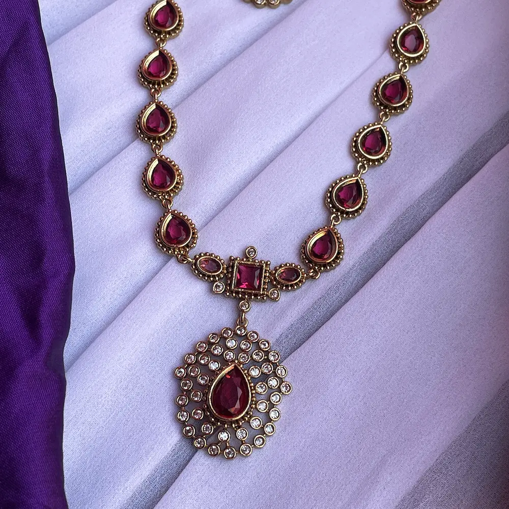 Jyothika Inspired Haaram Version 3 ( Ruby ) - Image 2