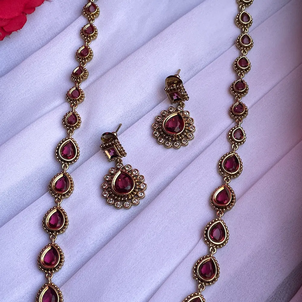 Jyothika Inspired Haaram Version 3 ( Ruby ) - Image 3