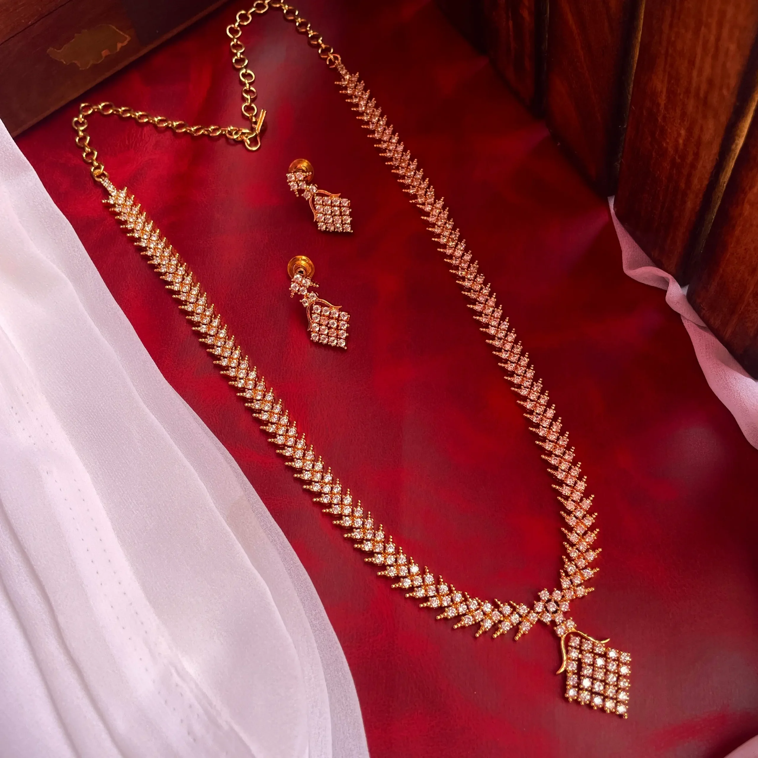 Diamond inspired Chettinadu Pattern Haaram