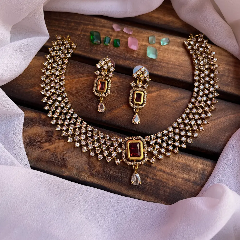 AD Stones Changeable Neckset