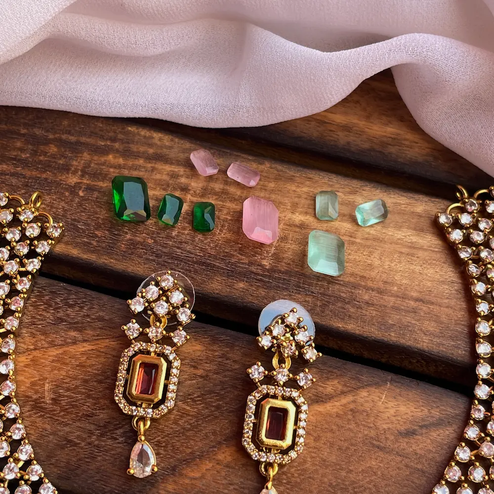 AD Stones Changeable Neckset - Image 2