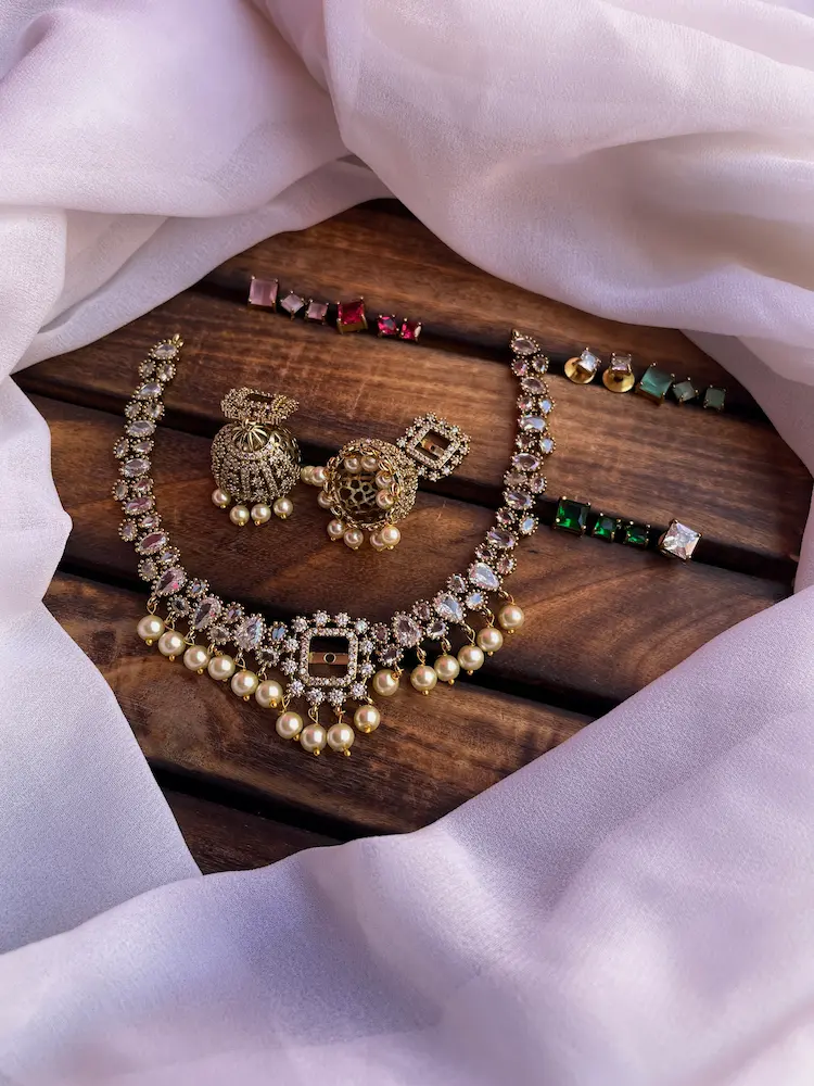 AD Stones Changeable Neckset