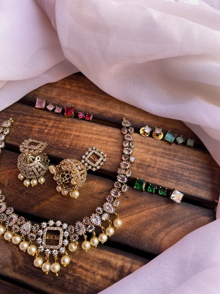 AD Stones Changeable Neckset - Image 2