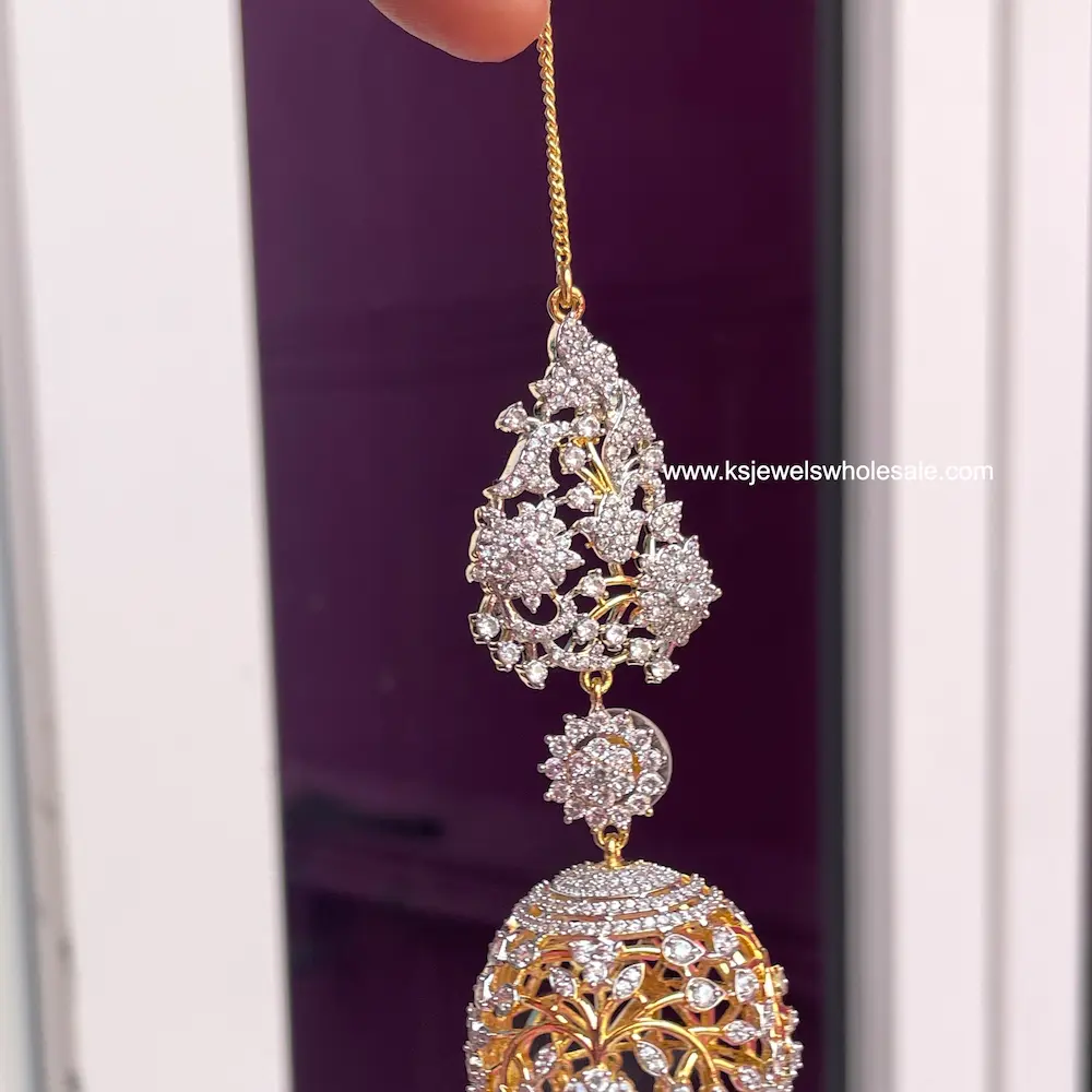 Kushbhoo Inspired AD Jumkha With Plain Maatal - Big Size - Image 5