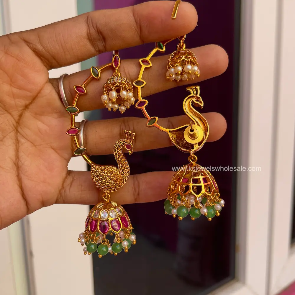 Peacock Ear Cuff - Image 2