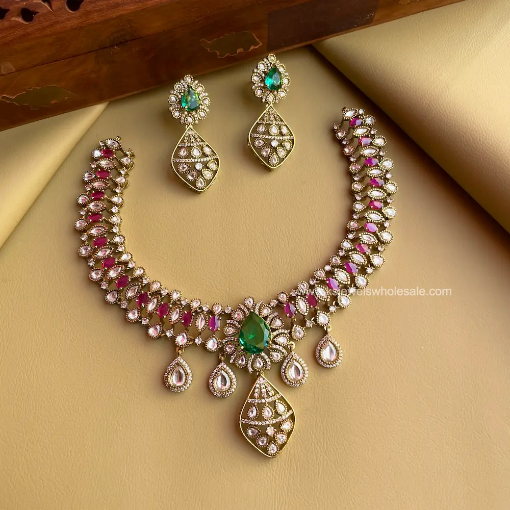 Mirza - Premium Quality Victoria Finish - Bridal Neckset
