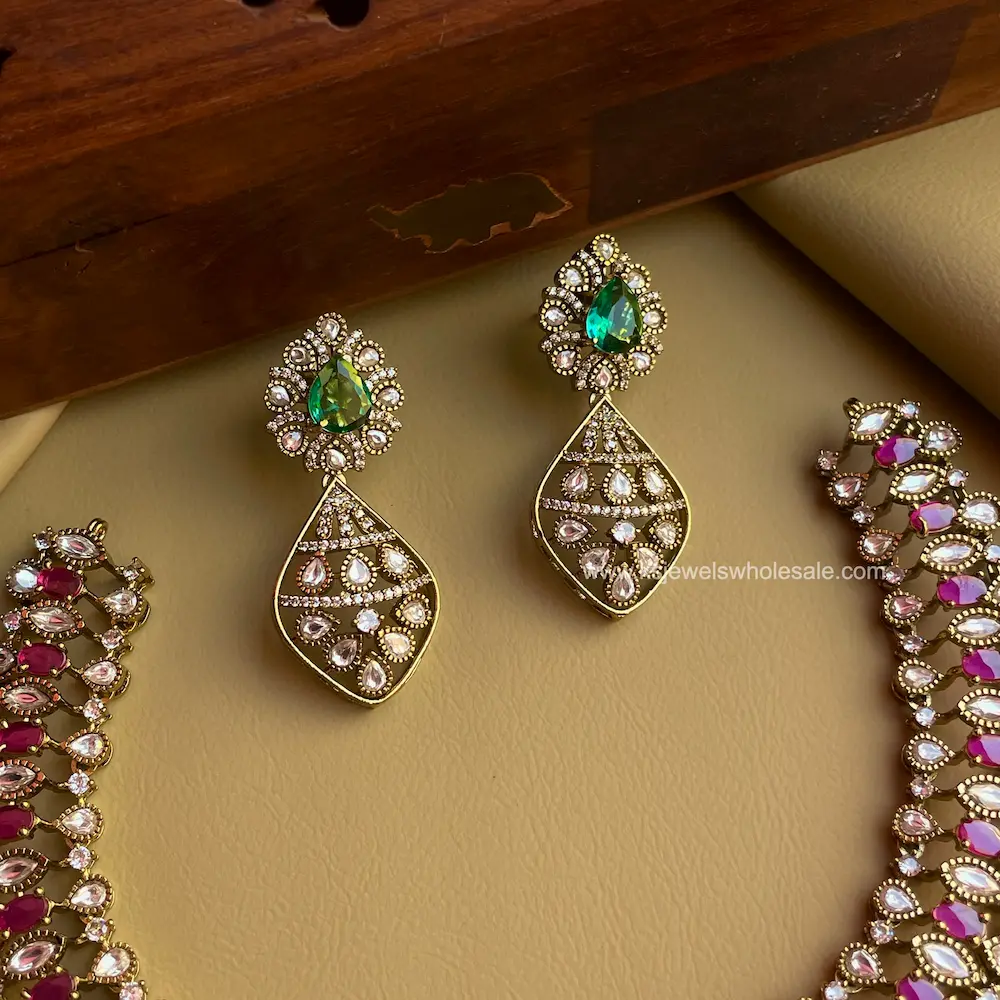 Mirza - Premium Quality Victoria Finish - Bridal Neckset - Image 2