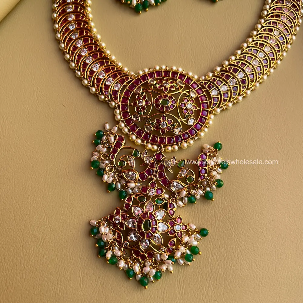 Chandhni 2 – Maharani Vibe Kemp Set With Pearl Work - Image 2