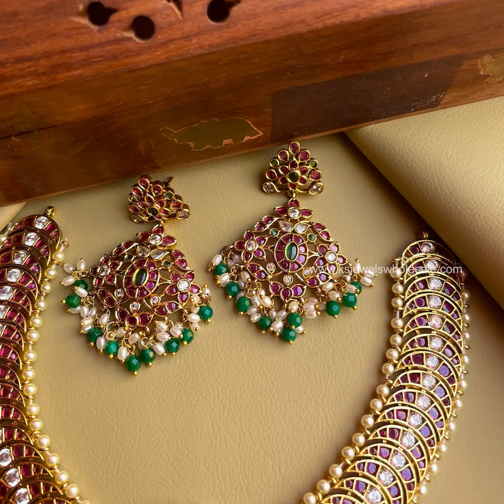 Chandhni 2 – Maharani Vibe Kemp Set With Pearl Work - Image 3