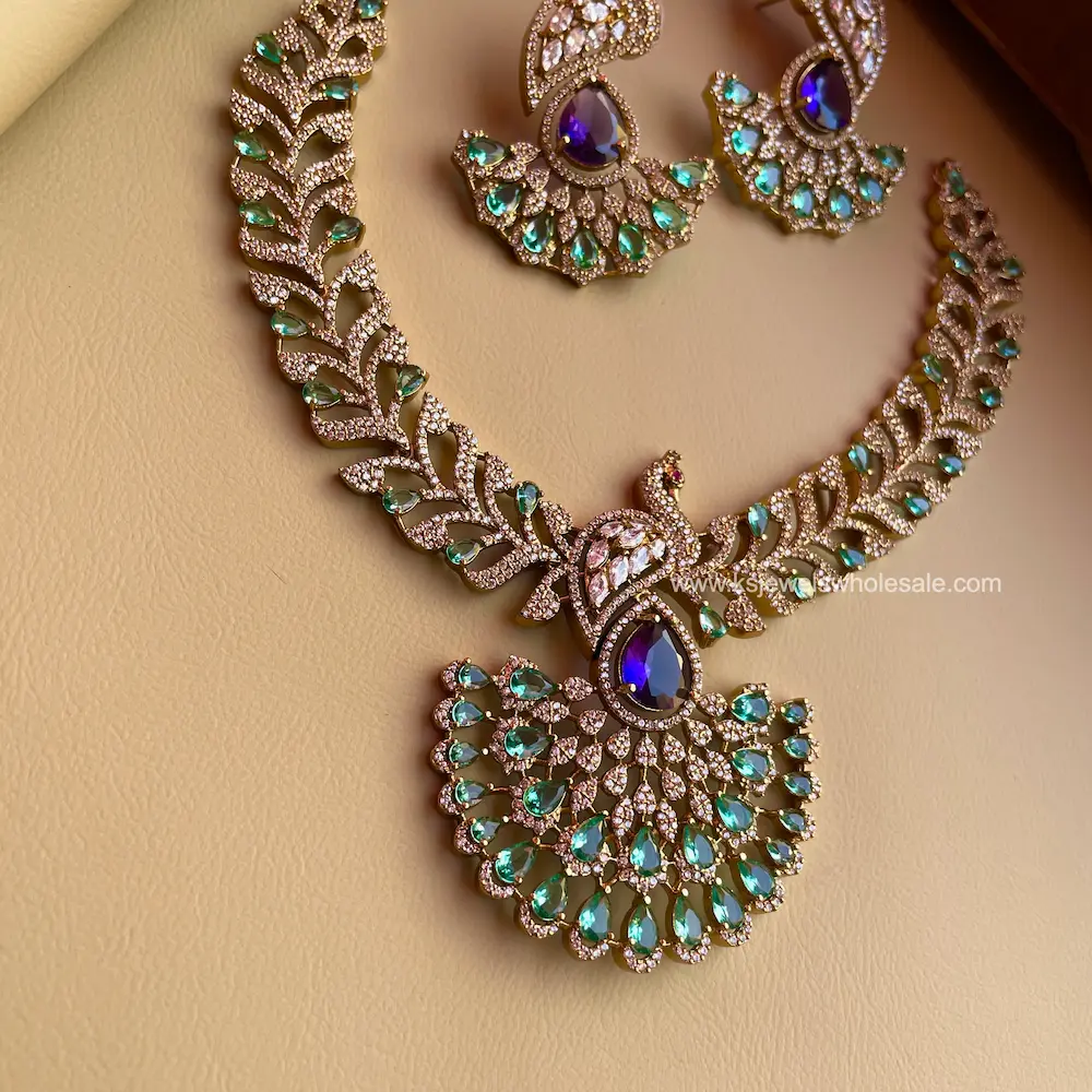 Mayuri - AD Stones Set - Bridal Neckset - Image 2
