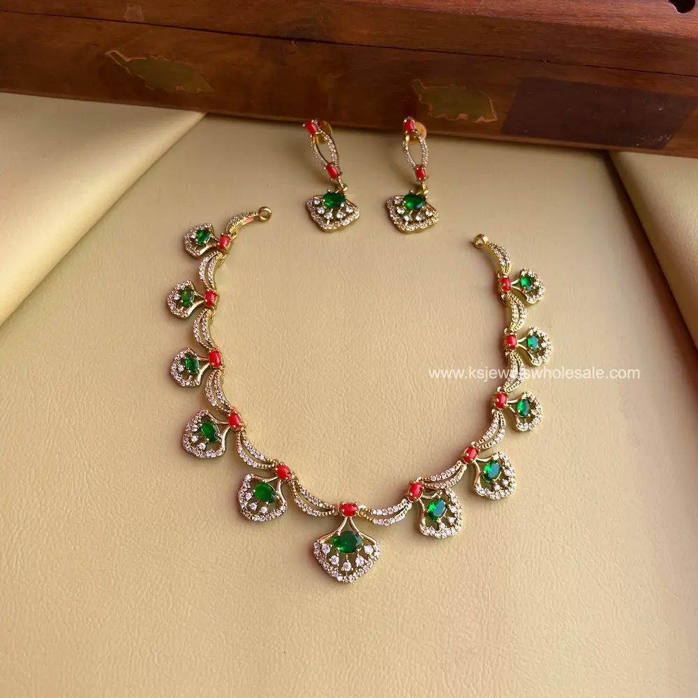 Inverted AD Flower ( Mini ) Coral With Ad Stones