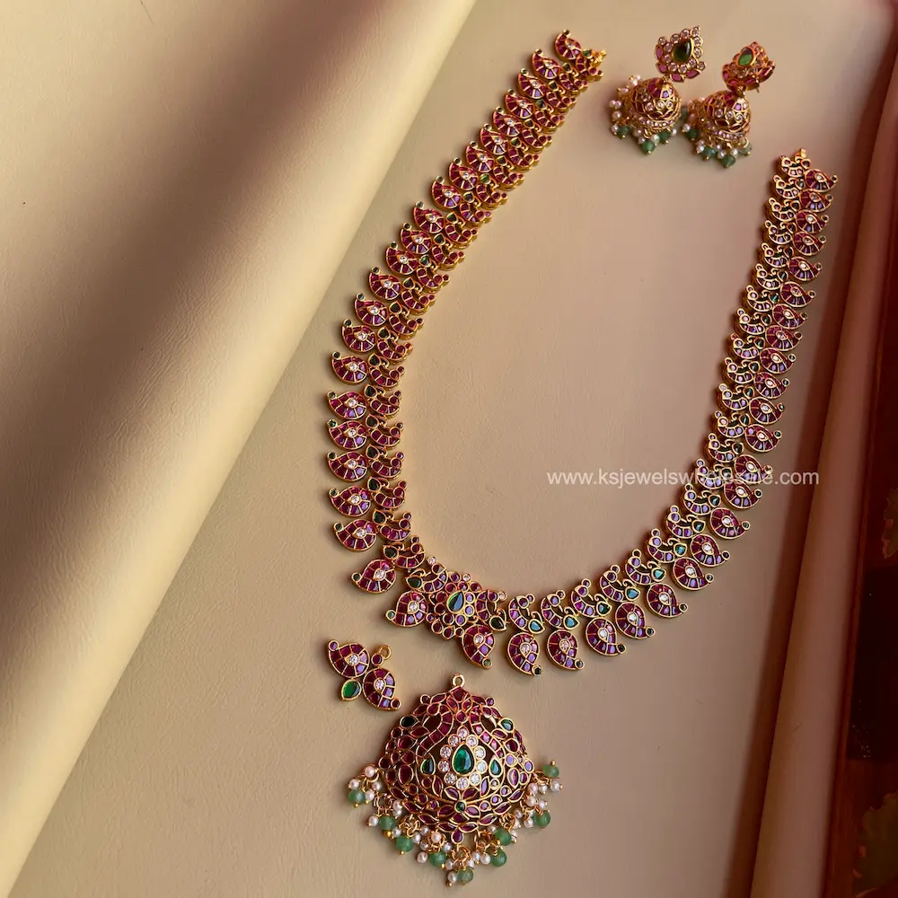 Akshara - Removable Pendent - 3 Ways Usable Haaram