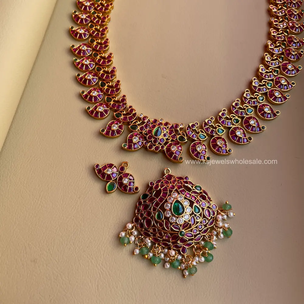 Akshara - Removable Pendent - 3 Ways Usable Haaram - Image 2