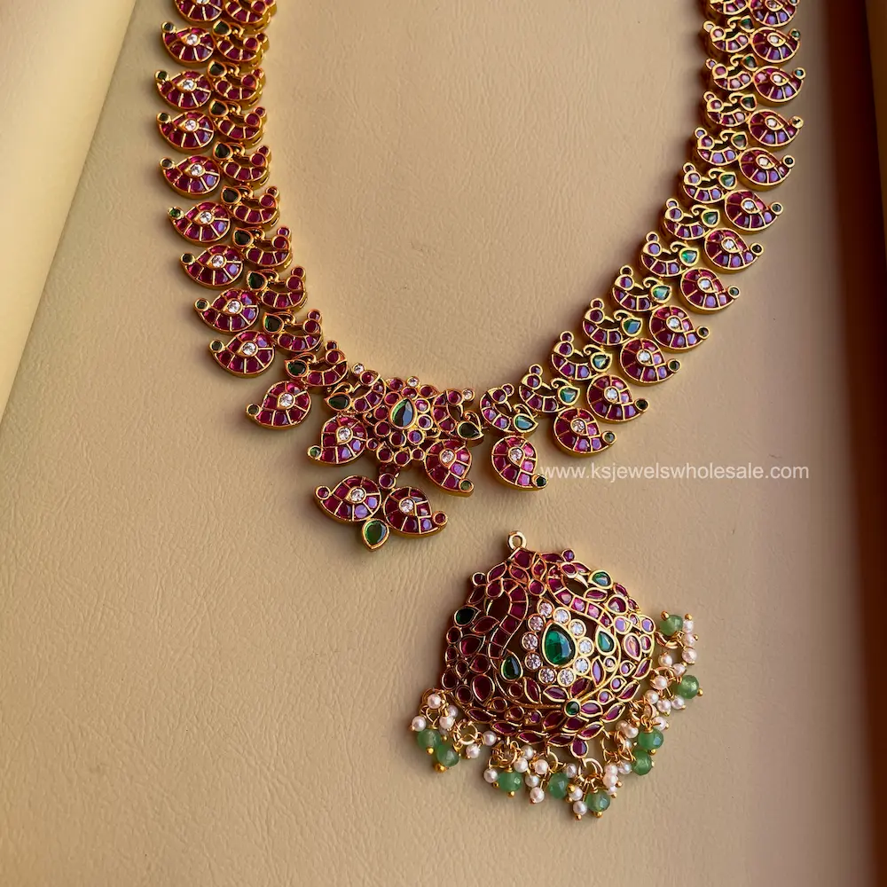 Akshara - Removable Pendent - 3 Ways Usable Haaram - Image 5