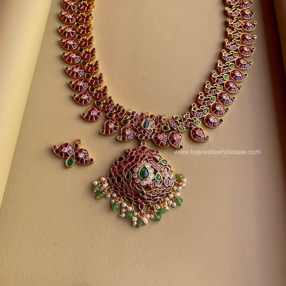 Akshara - Removable Pendent - 3 Ways Usable Haaram - Image 6