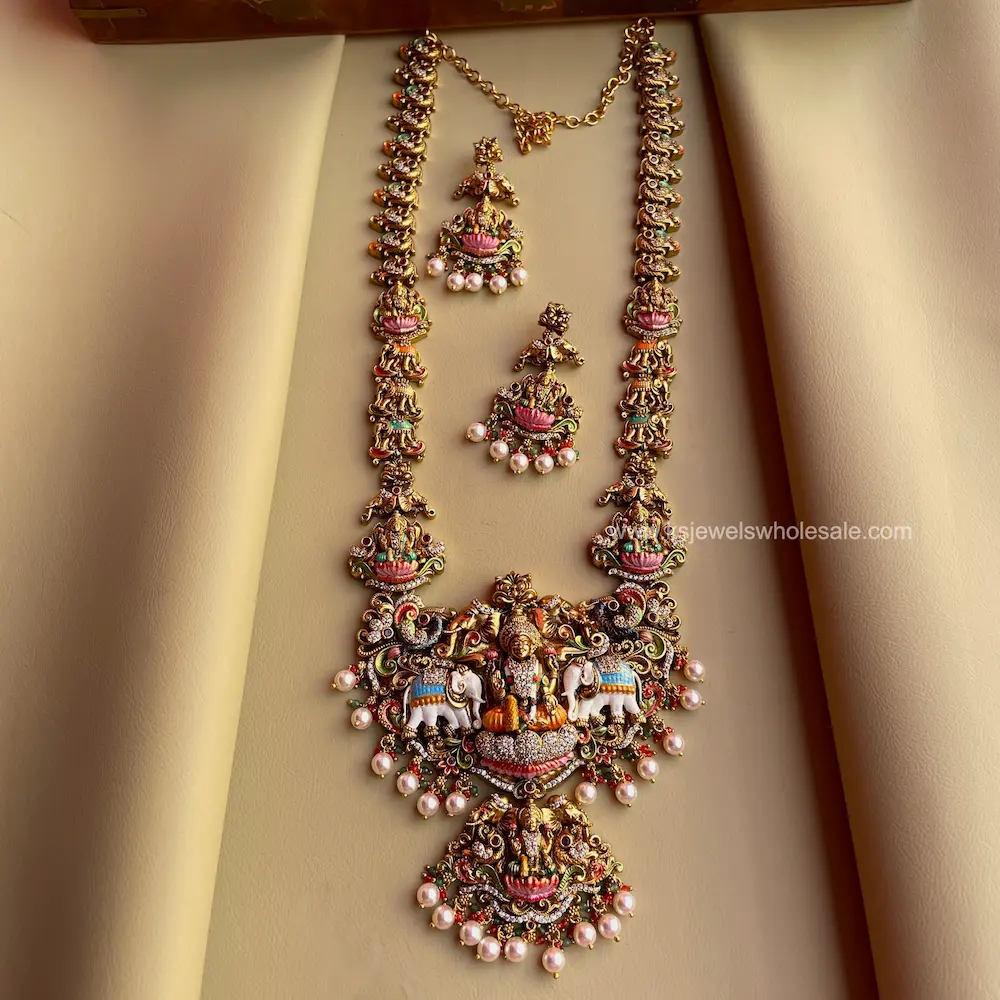 Damini - Enamel Hand Painted Haaram