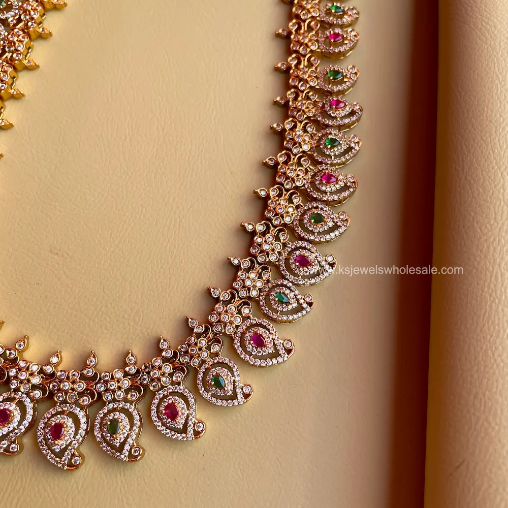 No Pendent Look Victoria Finish Mid Chest Length Haaram - Image 2