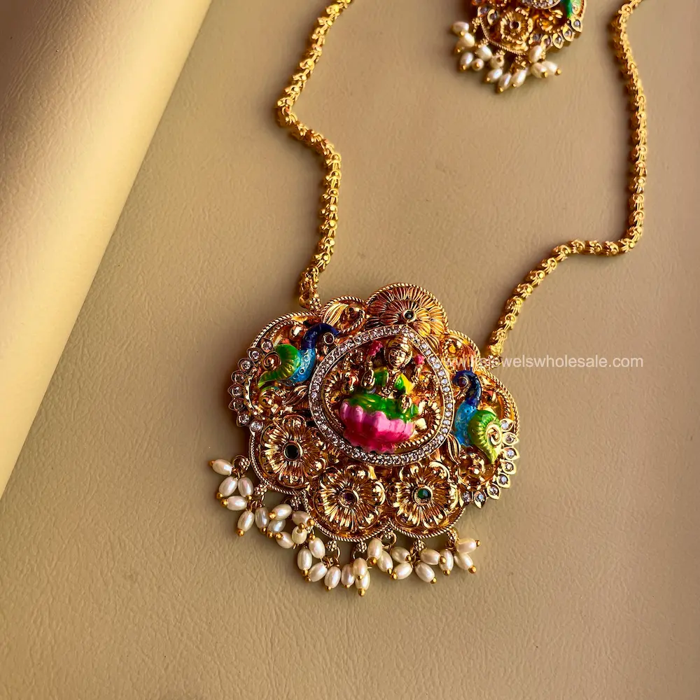 Enamel Hand Painted Dollar Chain - Image 2