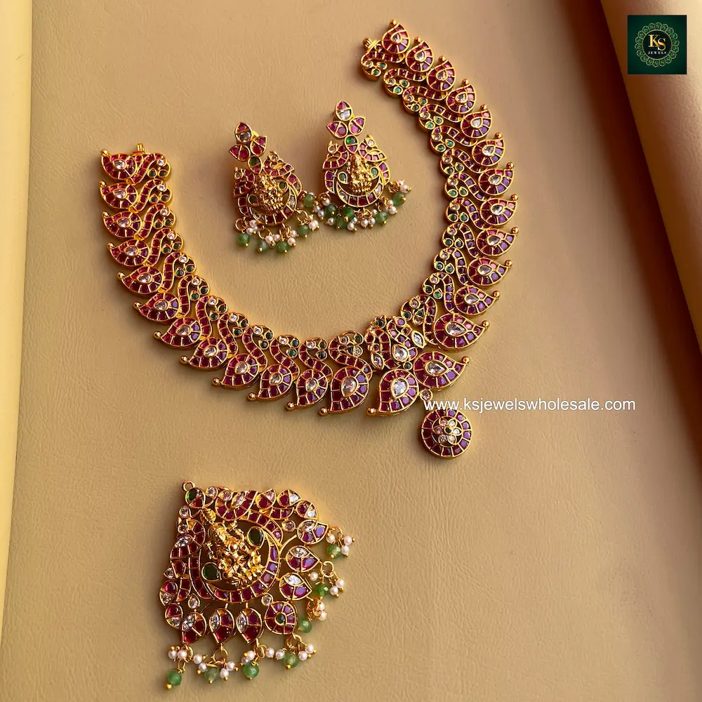 Akshara - Removable Pendent - 3 Ways Usable Neckset - Image 5