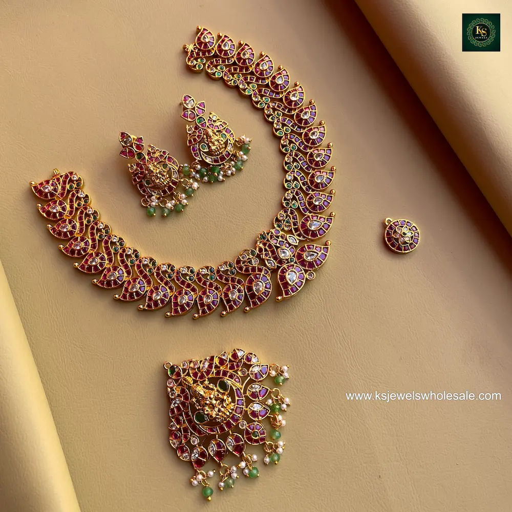 Akshara - Removable Pendent - 3 Ways Usable Neckset - Image 6