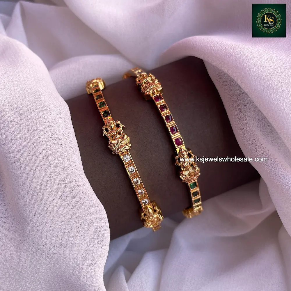 Antique Lakshmi AD Bangles