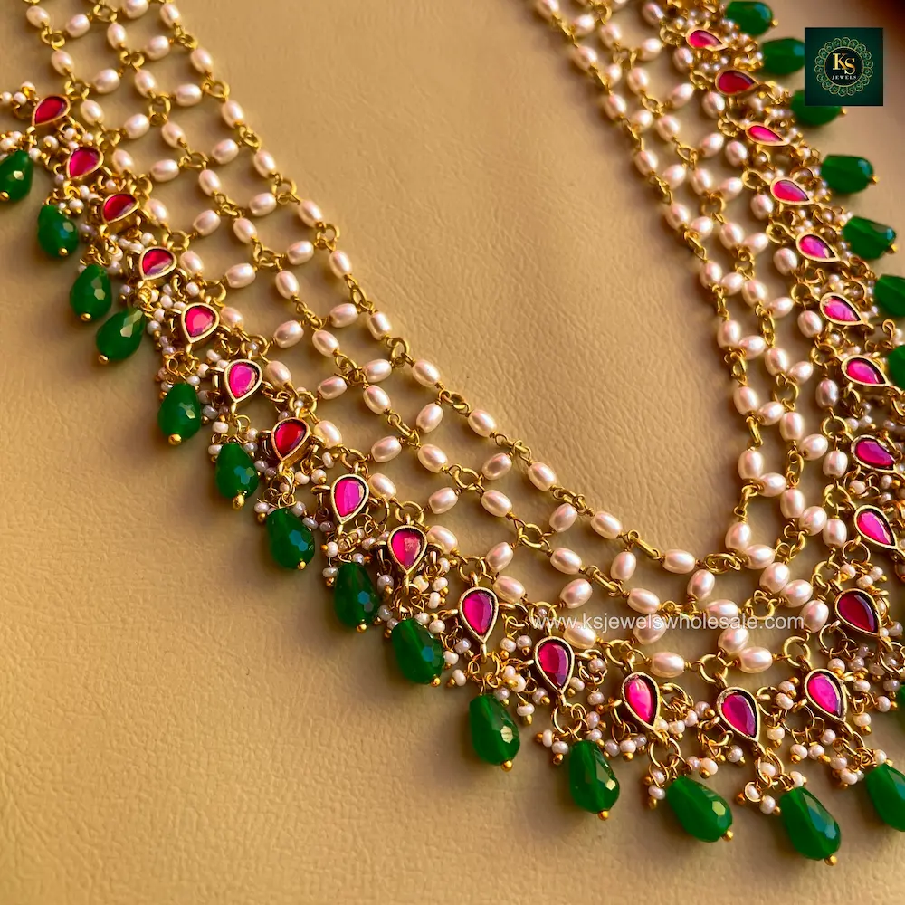 Pearla Mid Length Haaram - Image 2