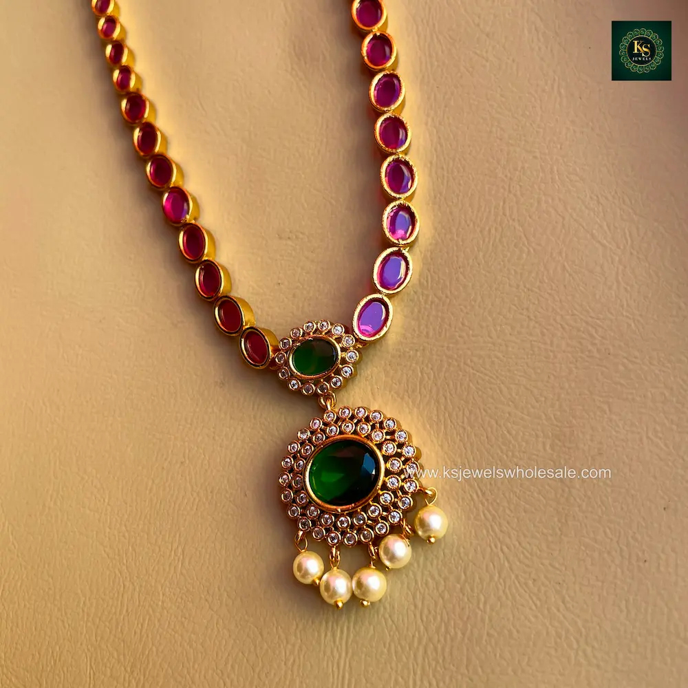 Sarika MId Length Haaram - Image 2