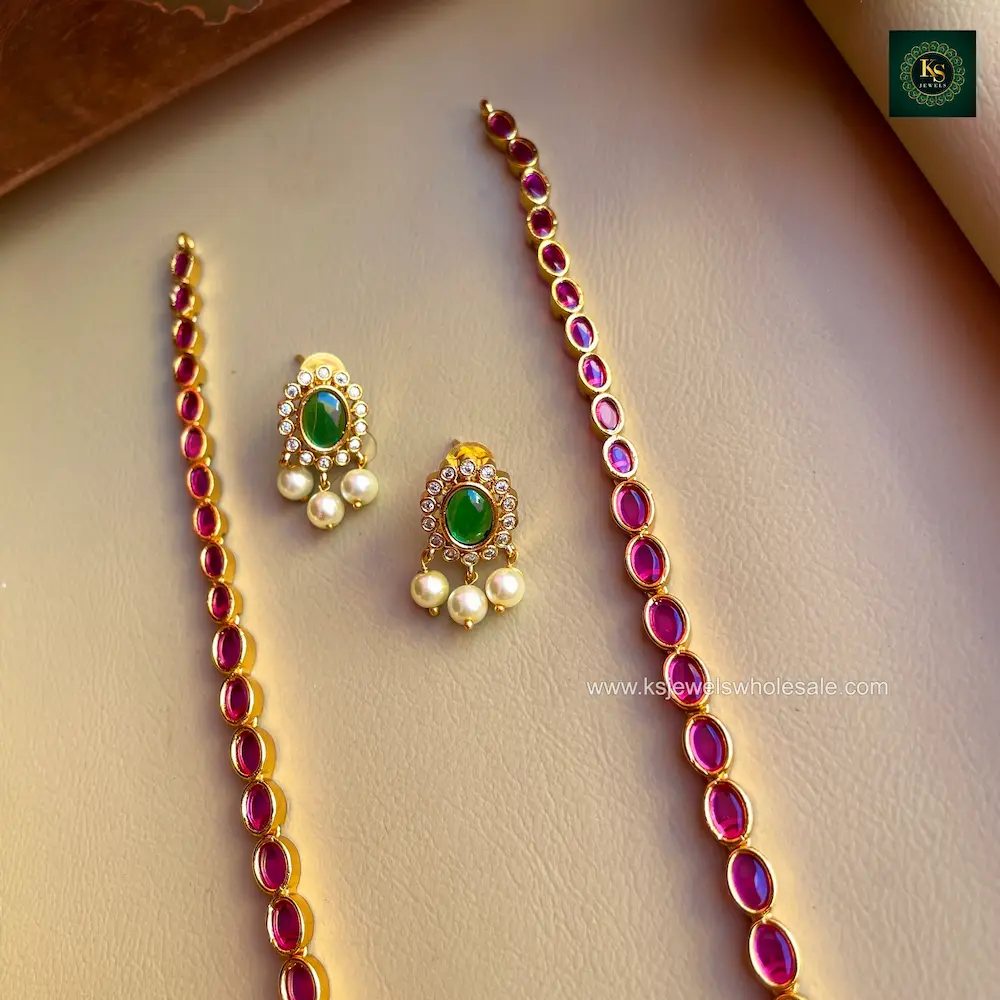 Sarika MId Length Haaram - Image 3