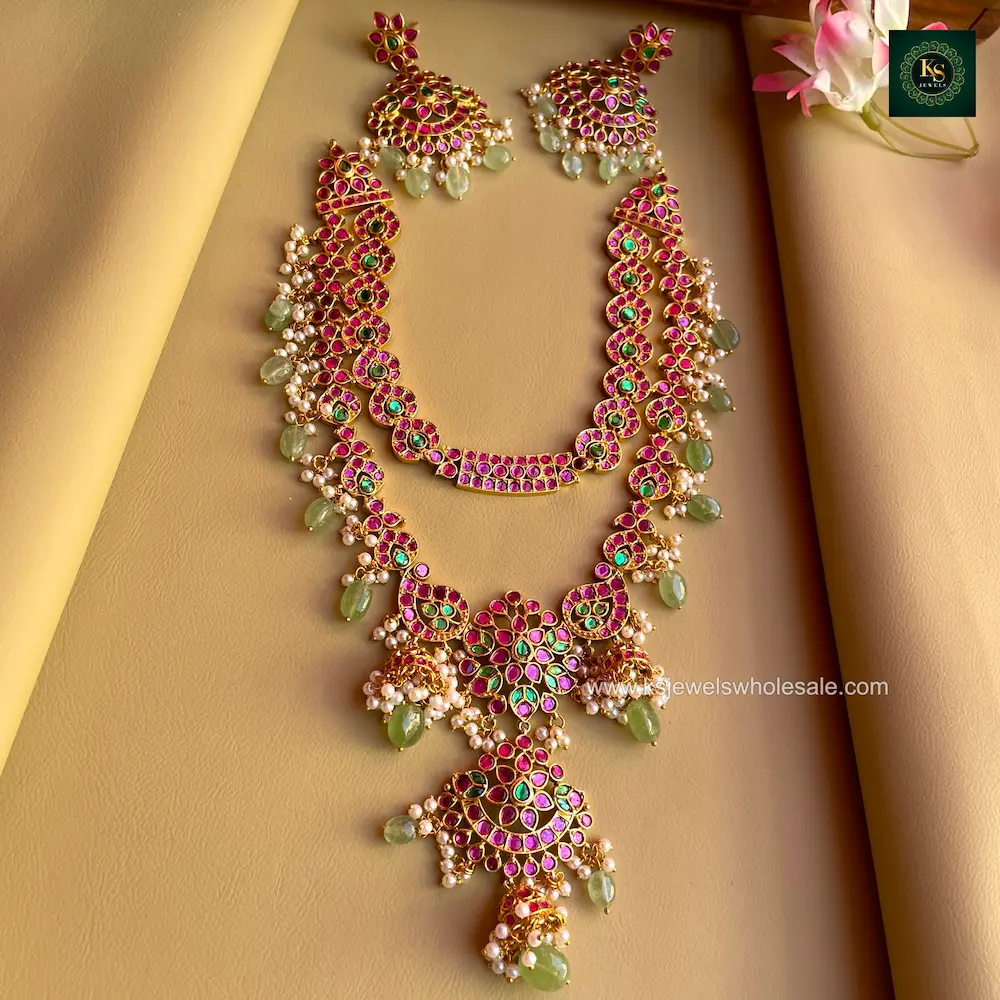 Eshwari Jadau Mid Length Haaram