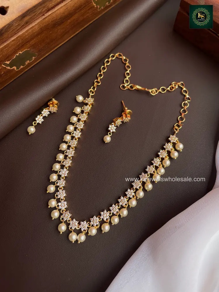 Microgold Plated AD Florals