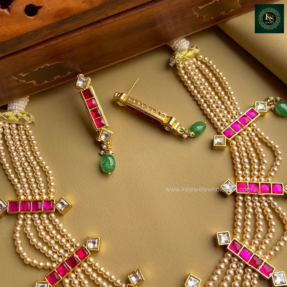 Zahra Jadau Pearl Set - Image 2